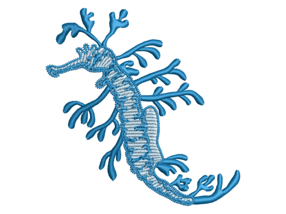 Coral Seahorse Embroidery Review for Etsy Shops