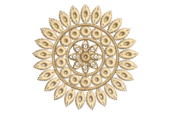 Decorative Leaf Circle Embroidery Design Review