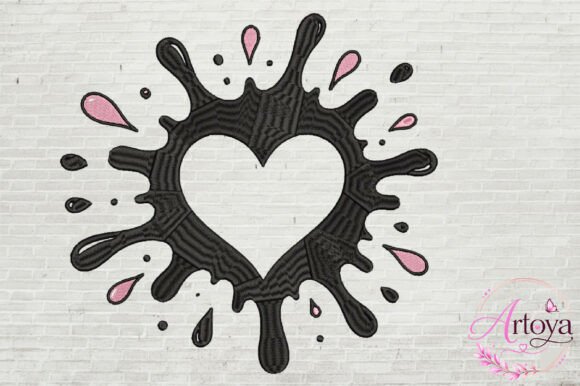 Heart Splash Embroidery Design Review