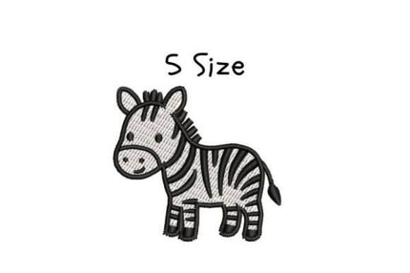 Zebra Embroidery Design for Boutique Apparel